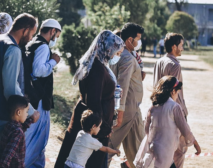 Afghan refugees await resettlement